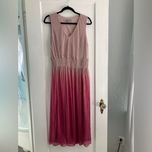 Danny & Nicole Sleeveless Ombré Midi fit + flare Dress Sz 12